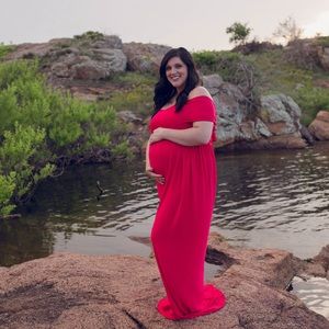 Maternity shoot gown.
